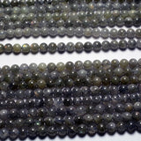 Madagascar Labradorite Smooth Loose Beads 6-6.8mm Set