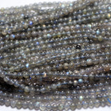 Meihan (3 strands/set) 4 mm Natural Madagascar Labradorite loose beads