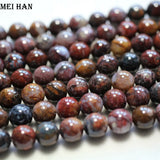 Meihan 10mm Pietersite Smooth Round Beads for Jewelry Making