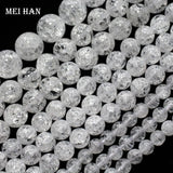 Meihan 6mm 8mm 10mm Cracked Crystal Round Beads for Jewelry Making