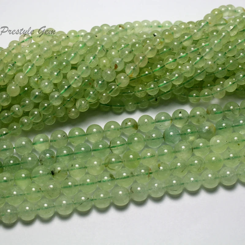 Meihan 6mm 8mm Prehnite Charm Beads for DIY Jewelry Making