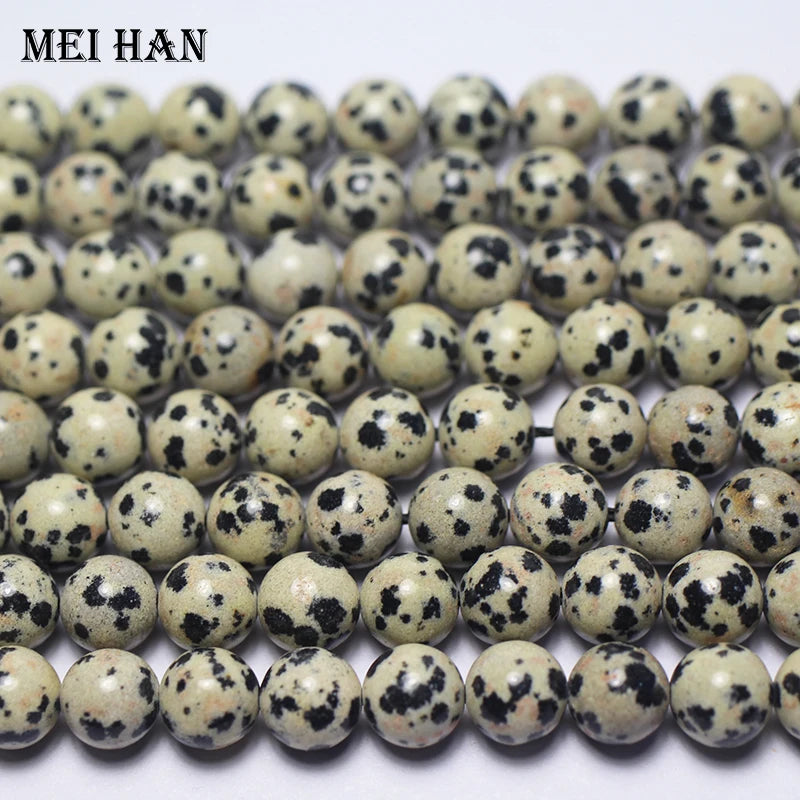 Meihan 8mm 10mm 12mm Dalmatine Beads for DIY Jewelry