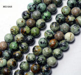 Meihan Turquoise Stone Beads for Jewelry Making, 8mm 10mm Round Beads