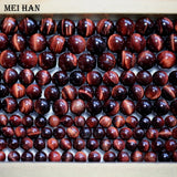 Red Tiger Eye Stone Beads for Jewelry Making