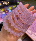 Meihan Lavender Chalcedony Round Beads for DIY Jewelry Making