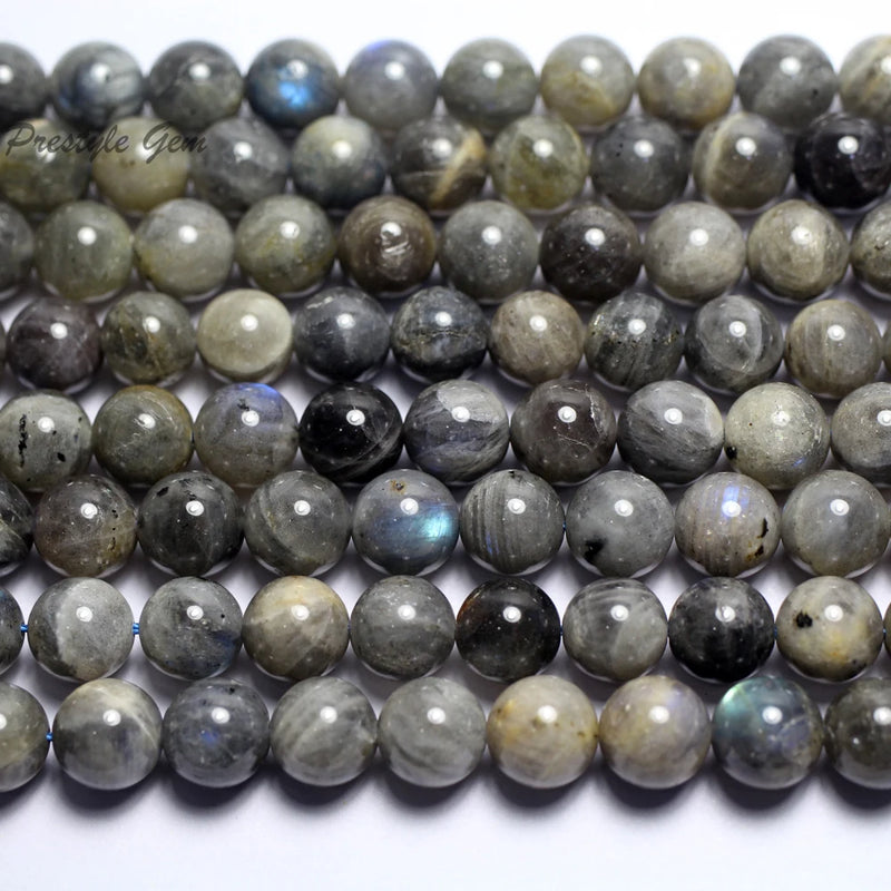 Meihan Natural Madagascar Labradorite 10mm Smooth Round Beads
