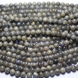 Meihan Natural Madagascar Labradorite 10mm Smooth Round Beads