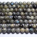 Meihan Natural Madagascar Labradorite 10mm Smooth Round Beads