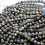 Meihan Natural Madagascar Labradorite 10-10.5mm Smooth Round Loose Beads
