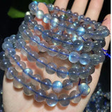 Madagascar Bulb Labradorite Round Bracelet Gem Stone Beads