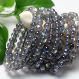 Madagascar Labradorite Smooth Round Bracelet Gemstone Beads
