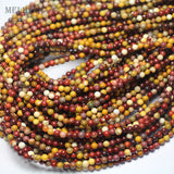 Meihan 4-5mm Moukaite Smooth Round Gemstone Beads for Jewelry Making