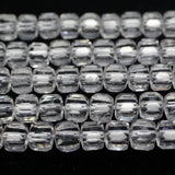 Meihan 8mm Crystal Cube Gemstone Beads for DIY Jewelry Making