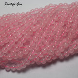Madagascar Pink Quartz 6mm Round Gemstone Loose Beads for Jewelry Making