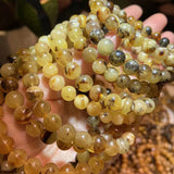 Burma Herbs Amber 7-9mm Round Beads DIY Jewelry Making