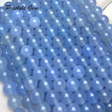 Meihan Freeshipping 8mm Natural Chalcedony Round Loose Beads