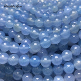 Meihan Freeshipping 8mm Natural Chalcedony Round Loose Beads