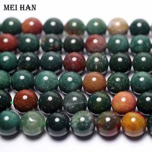 8mm 10mm Blood Stone Heliotrope Beads for Jewelry Making
