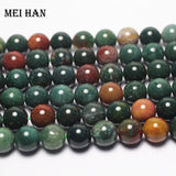 8mm 10mm Blood Stone Heliotrope Beads for Jewelry Making