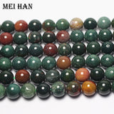 8mm 10mm Blood Stone Heliotrope Beads for Jewelry Making