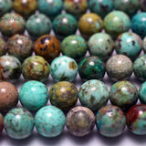 Natural Peru Turquoise Ore Stone Beads Jewelry Making