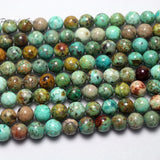 Natural Peru Turquoise Ore Stone Beads Jewelry Making