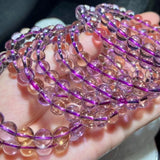 Natural Bolivia Ametrine Round Loose Beads for Jewelry Making