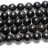 Meihan 11.5-12mm Astrophyllite Hornblende Beads for Jewelry Making