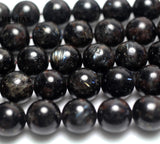 Meihan 11.5-12mm Astrophyllite Hornblende Beads for Jewelry Making