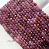 Meihan 4mm Ruby Faceted Round Beads DIY Jewelry Making