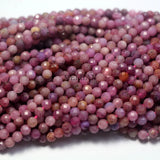 Meihan 4mm Ruby Faceted Round Beads DIY Jewelry Making