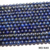 Meihan 6-6.5 mm Lapis Lazuli Round Beads (2 Strands/Set)