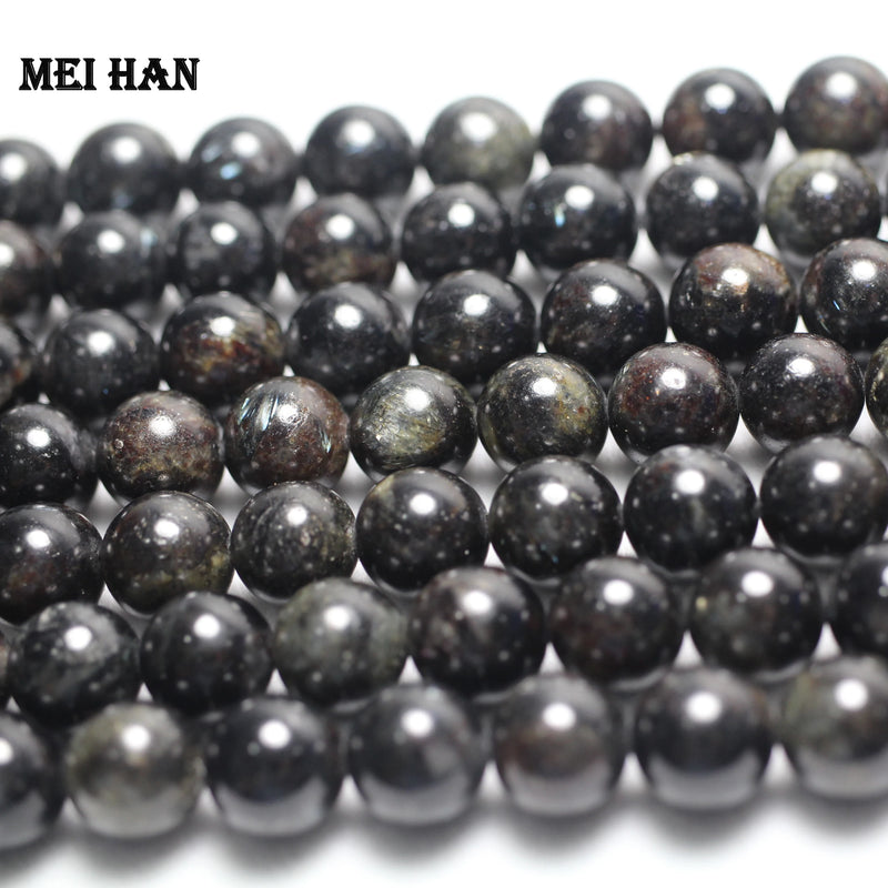 Meihan Natural 6mm 8mm 10mm Astrophylite Hornblende Beads