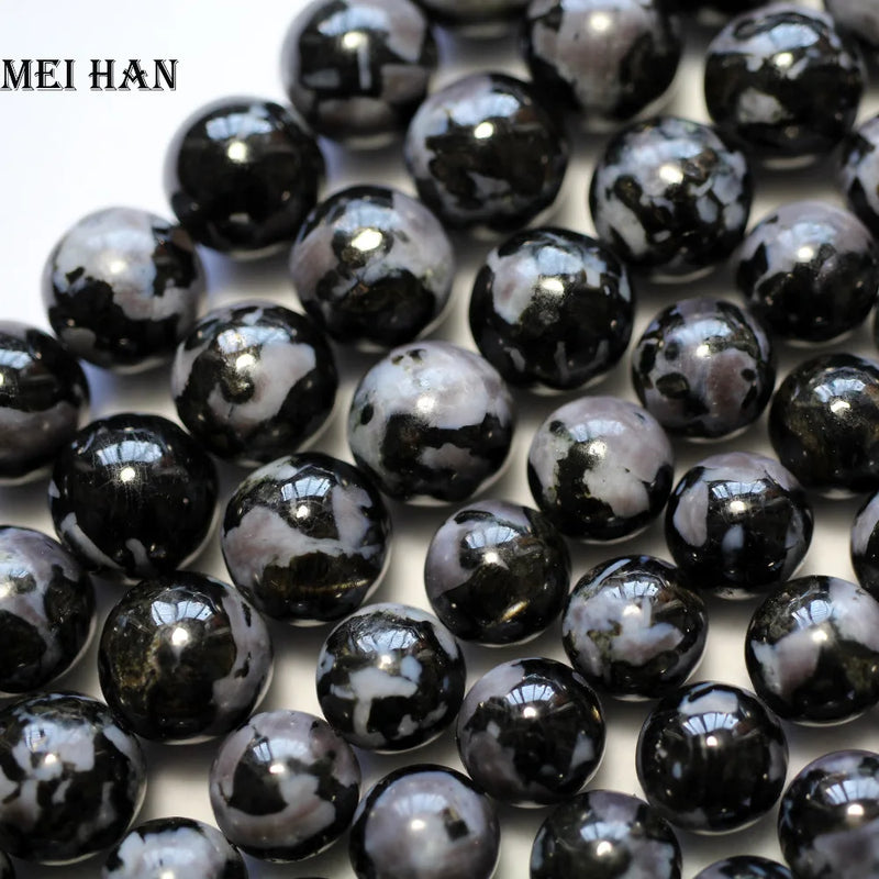 Meihan Gabbro Smooth Round Loose Beads for Jewelry Making