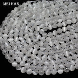 Meihan Natural Calcite Selenite Round Beads 6mm 8mm for DIY Jewelry