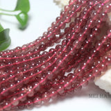 Meihan 6mm Madagascar Sand Strawberry Quartz Smooth Round Beads