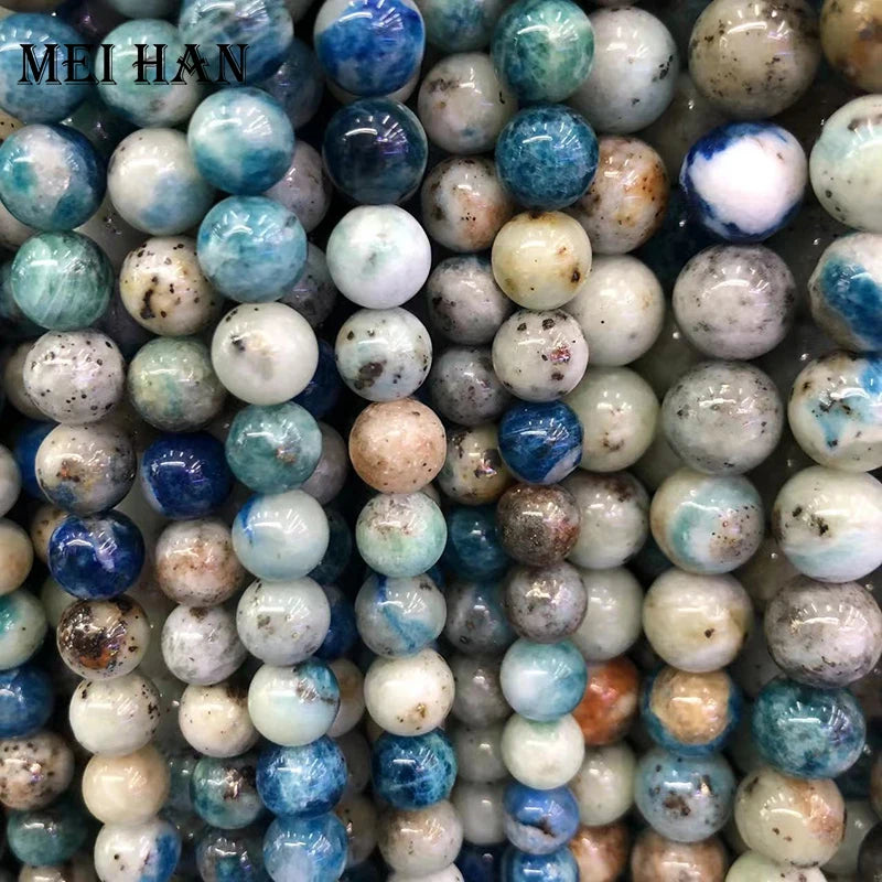 Meihan 7.5-8mm Hackmanite Sodalite Beads for Jewelry Making