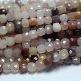 Meihan Natural 8mm Lavender Stone Cube Loose Beads for DIY Jewelry Making