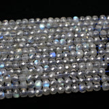 Meihan Natural A+ Labradorite Faceted Cube Beads 4.5mm