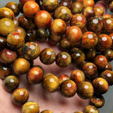 Meihan Namibia Pietersite Round Beads Stone for Jewelry Making