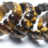 Meihan Natural Brown Tiger Eye Bangle 12*25*8mm