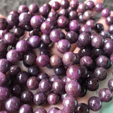 Meihan Dark Purple Ruby Beads Bracelet for DIY Gift