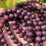 Meihan Dark Purple Ruby Beads Bracelet for DIY Gift