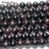 Meihan Garnet & Astrophylite Beads for Necklace Making