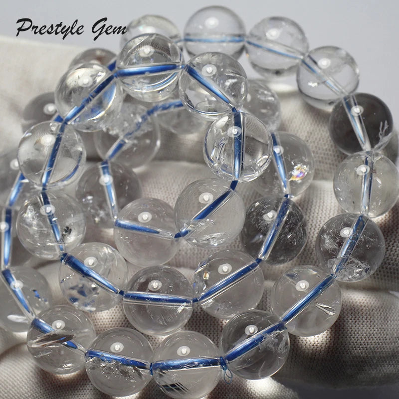 Meihan Natural Azeztulite Crystal Beads for Jewelry Making