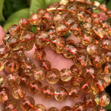 Yellow Azeztulite Crystal High Frequency Quartz Beads for Jewelry Making