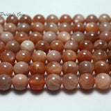 Meihan Orange Moonstone 6mm Beads for Jewelry Design