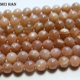 Meihan Orange Moonstone 6mm Beads for Jewelry Design