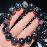 Meihan Natural Top Astrophylite Garnet Round Beads