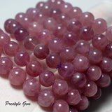 Madagascar Pink Rose Quartz Smooth Round Beads Jewelry Making DIY